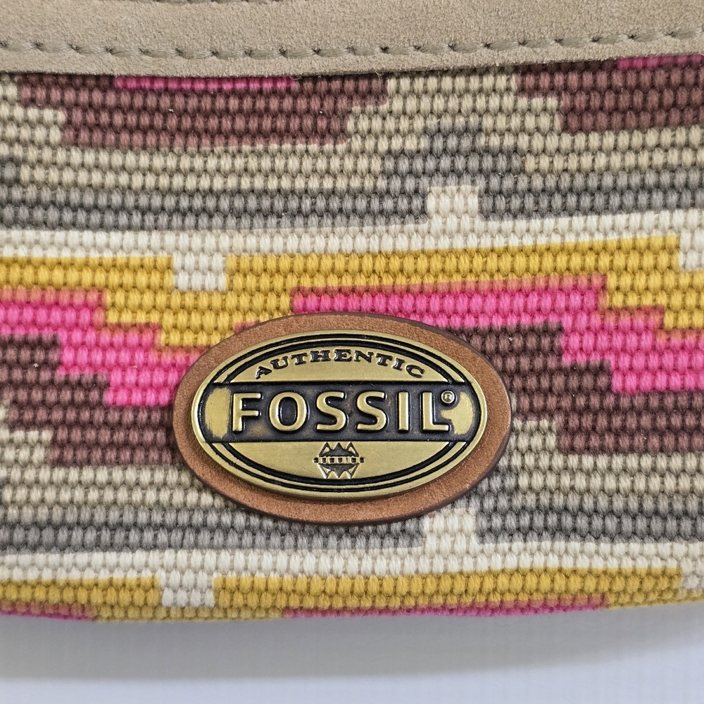 Fossil | Explorer Aztec Pattern Crossbody Bag - image 4